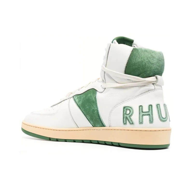 RHUDE Rhecess Hi White Green-3