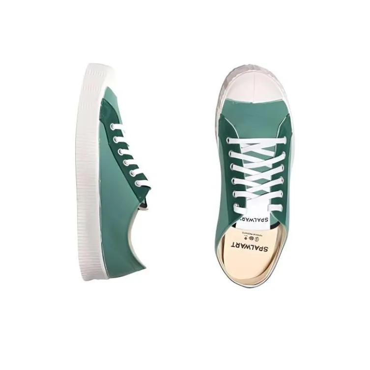 SPALWART Low Top Canvas Shoes Unisex Green-2