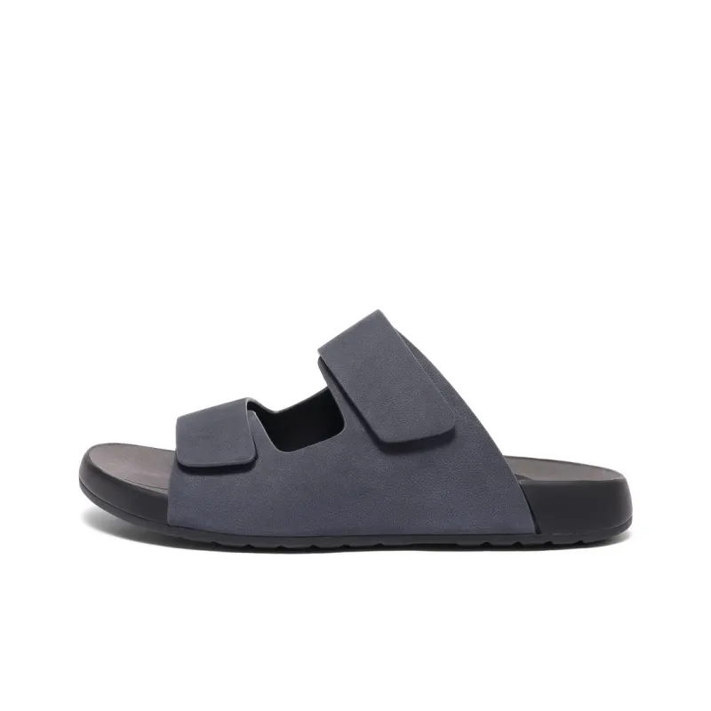 BELLE Slide Slippers Men's Gray Blue Earth Yellow-10