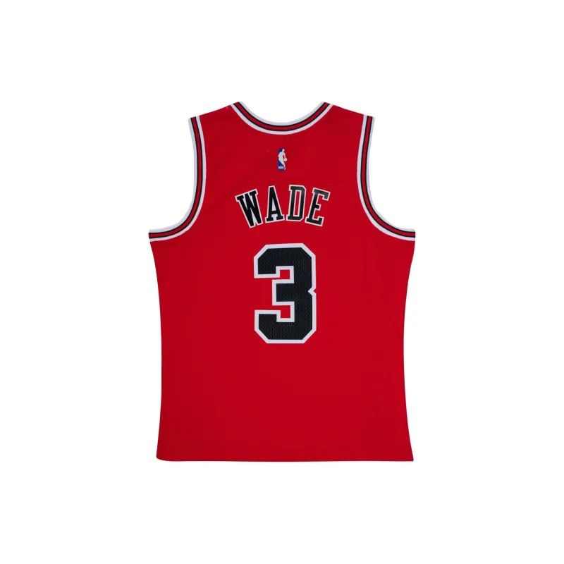 Mitchell & Ness Basketball Jersey Chicago Bulls, Dwyane Wade Size 3 Unisex Red-1