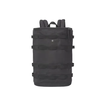 FREQUENTFLYER Nylon Fabric Backpack Large Size Unisex Black