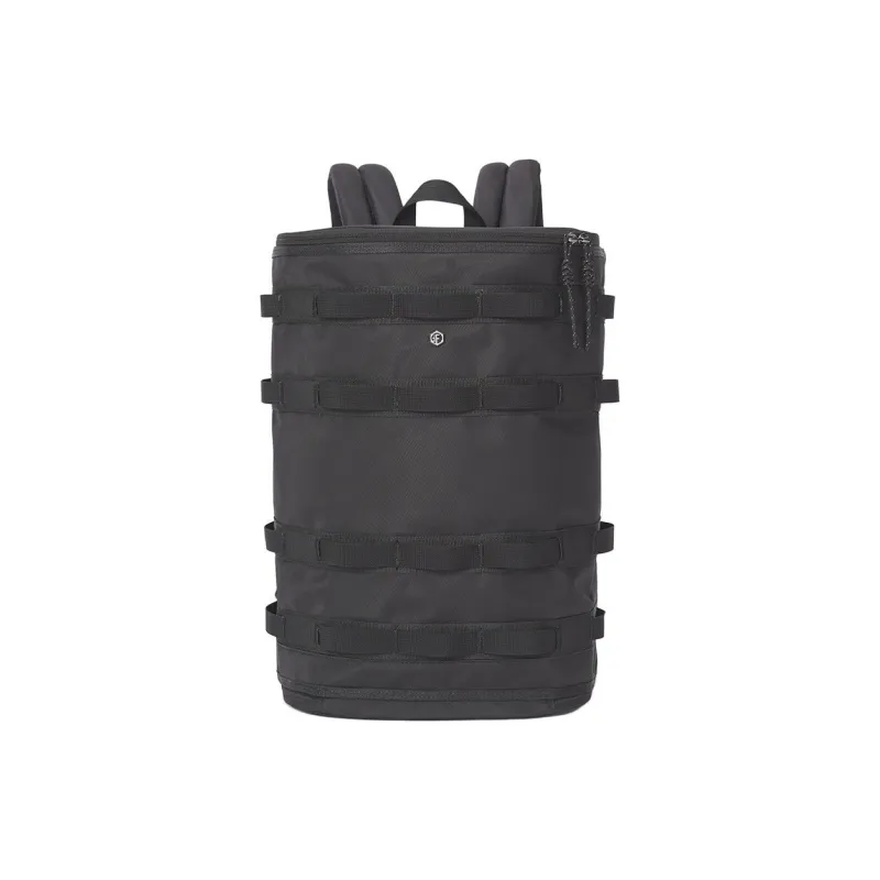 FREQUENTFLYER Nylon Fabric Backpack Large Size Unisex Black-0