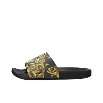 VERSACE JEANS COUTURE Slide Slippers Men's Black