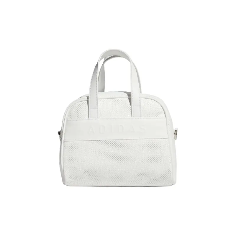 Adidas Polyurethane Artificial Leather Bonded Handbag Women's White-1