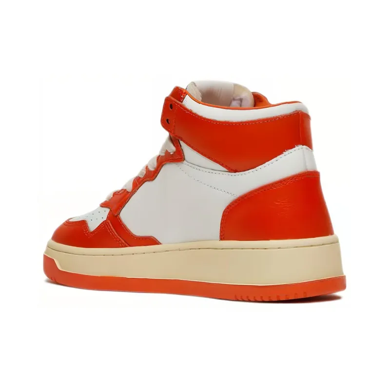 AUTRY Stylish Skateboarding Shoes Women's White Orange-2
