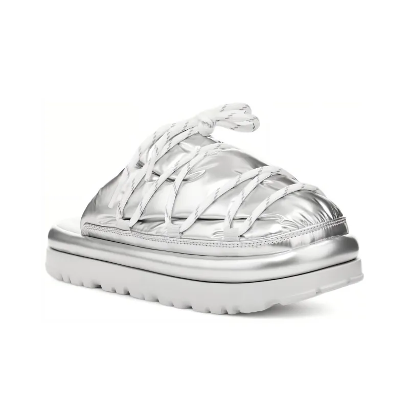 UGG Hi Shine Spaceslider Slide Silver Women's-2