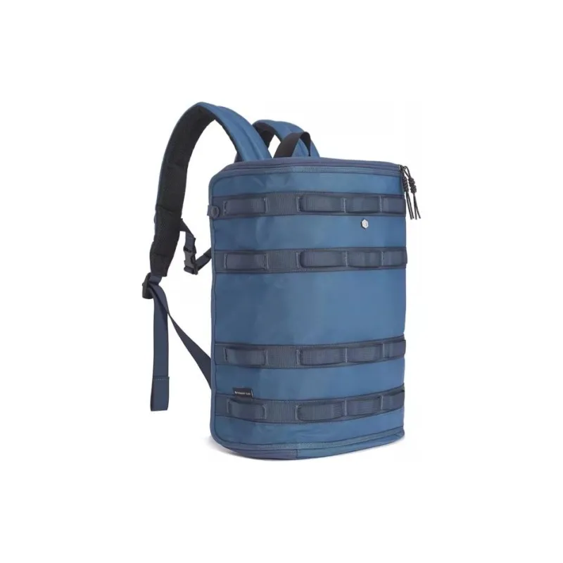 FREQUENTFLYER Nylon Fabric Backpack Large Size Unisex Dancing Blue-2