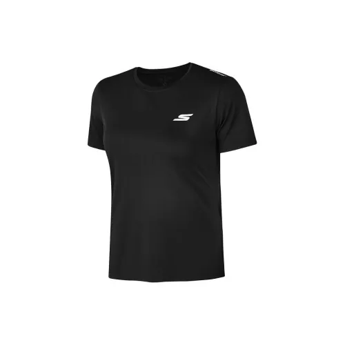 Skechers T-Shirts Women's Carbon Black