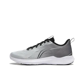 LiNing Qingyi Cushioning, Slip Resistant, Abrasion Resistant, Lightweight Low Top Running Shoes Men's Gray