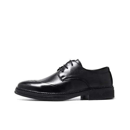 DOUBLE STAR 88 Dress Shoes Men Low-Top Black