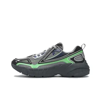 FILA FUSION CRED Leader Durable Breathable Low Top Casual Running Shoes Men's Black Green