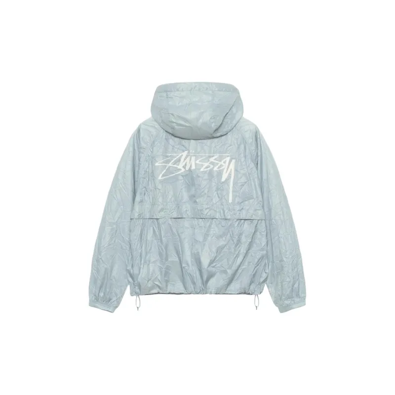 Stussy Wrinkled Nylon Beach Shell Jacket - POIZON