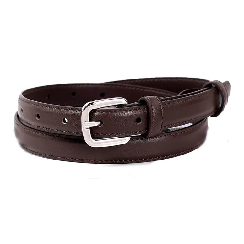 AAJF Decorative Skirt Top Grain Cow Leather Leather Belts Women's-0