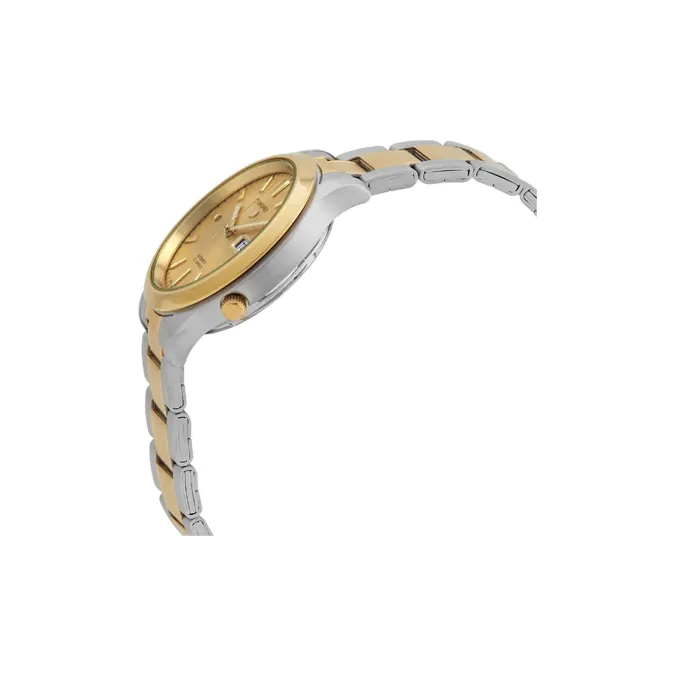 SEIKO Mechanical Movement Stainless Steel Strap Watch Men's Watch Gold Dial SNK792K1-2