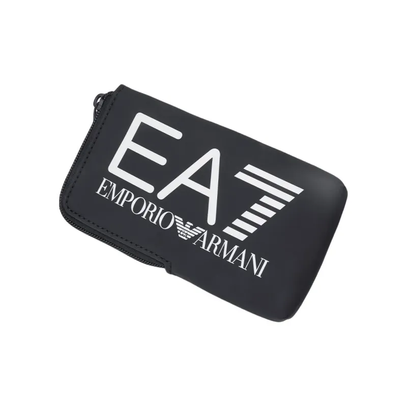 EMPORIO ARMANI Fabric Cell Phone Pouch Unisex Black-3