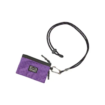SUMAYZOY Dyneema Blend Fabric Coin Purse Regular Unisex Purple Plaid/Green Plaid/Orange Plaid/Black Plaid