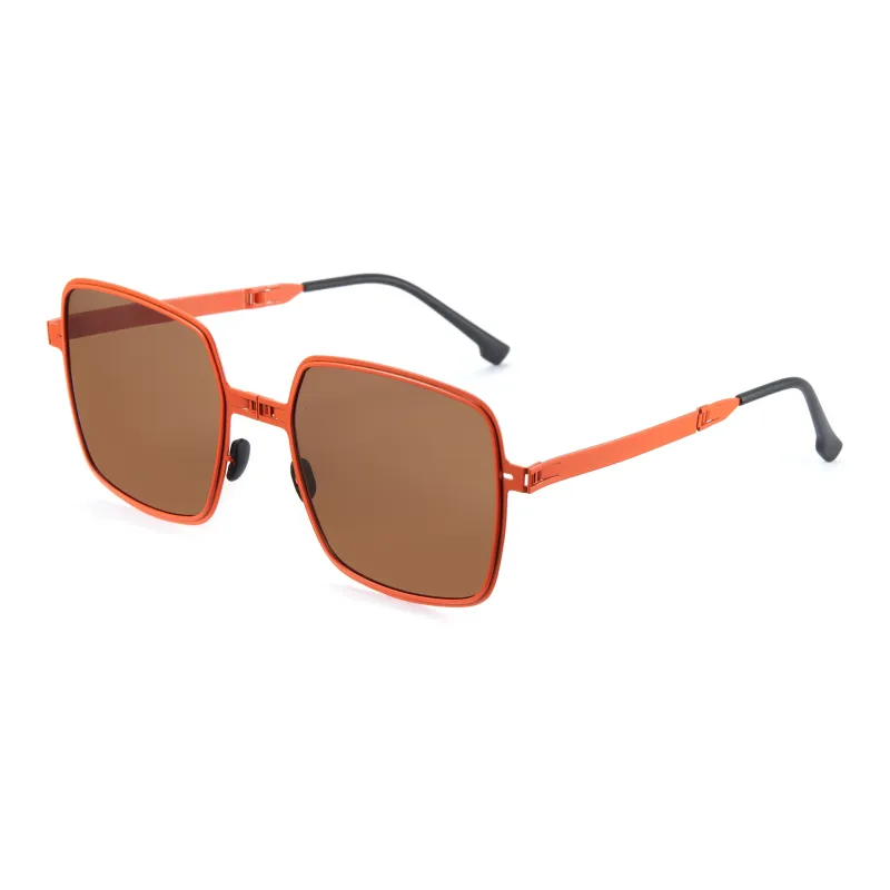CYXUS PC Square Sunglasses Unisex Black Blue Coffee Red-14
