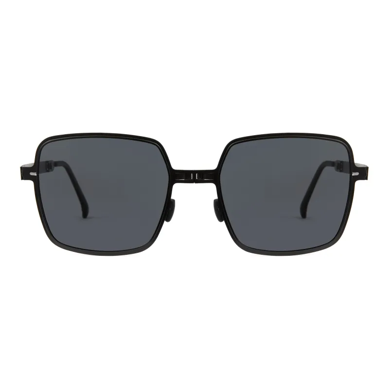 CYXUS PC Square Sunglasses Unisex Black Blue Coffee Red-3