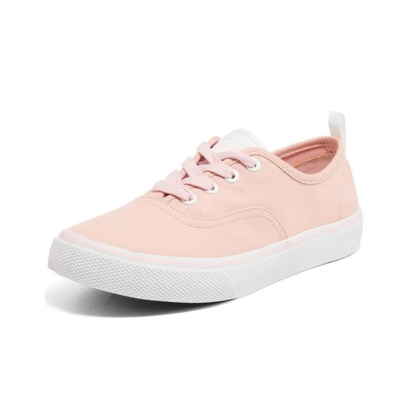 Skechers Slip Resistant Breathable Lightweight Abrasion Resistant Cushioning Low Top Canvas Shoes Women's Pink-2