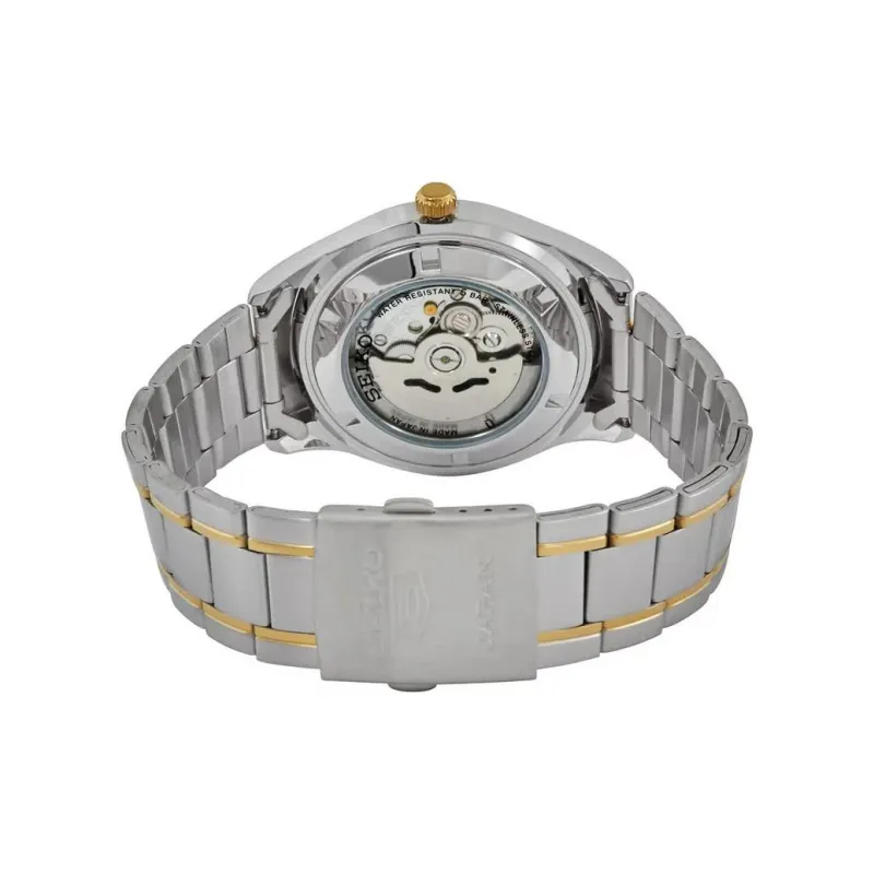 SEIKO Automatic Mechanical Movement Stainless Steel Strap Watch Men's Watches White Dial SNKP22J1-1