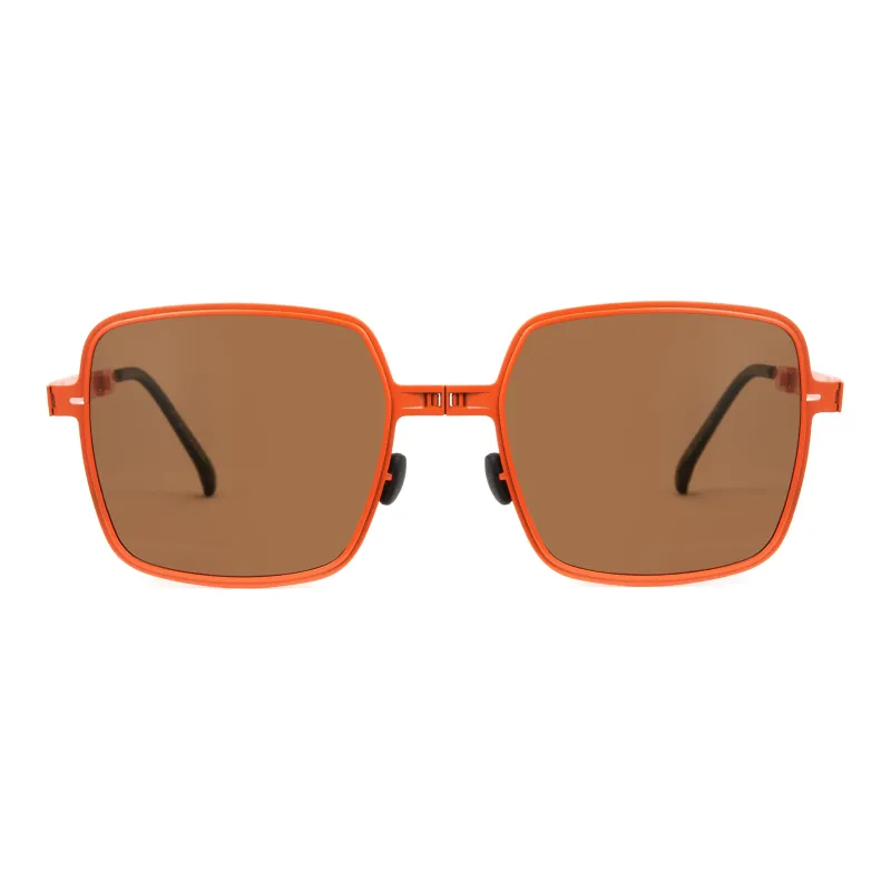 CYXUS PC Square Sunglasses Unisex Black Blue Coffee Red-15