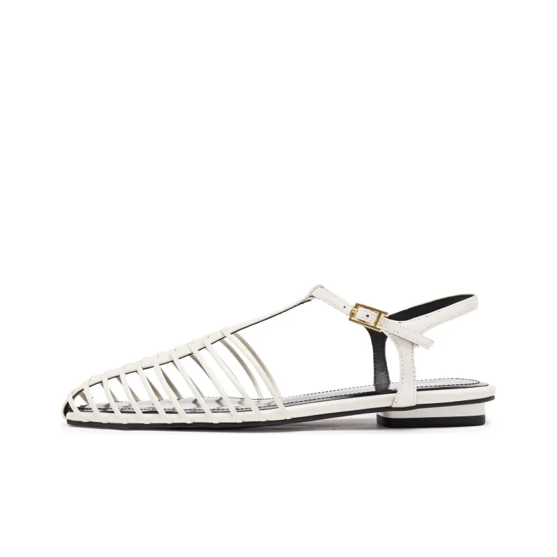 Staccato Fishbone Flat Shoes Roman Sandals Women's-0
