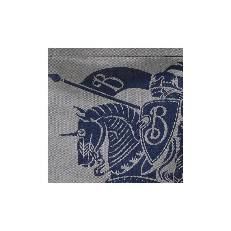 Burberry Cotton With Polyester Tote Bag, Shopping Bag, Shoulder Bag, Handbag Tubas Men's Knight Blue-4