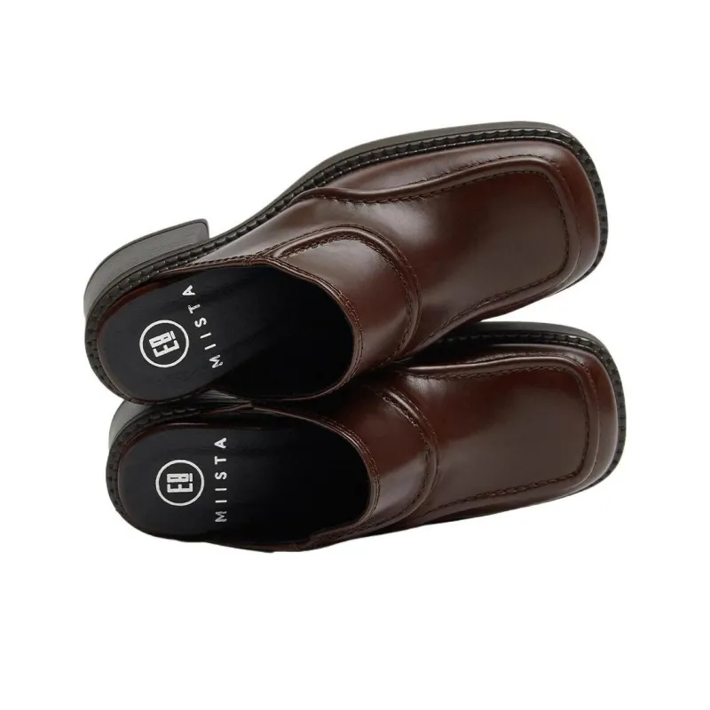 MIISTA Wrap-toe Slippers Women's Brown-3