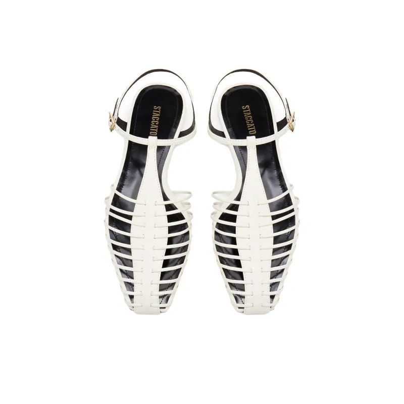 Staccato Fishbone Flat Shoes Roman Sandals Women's-3