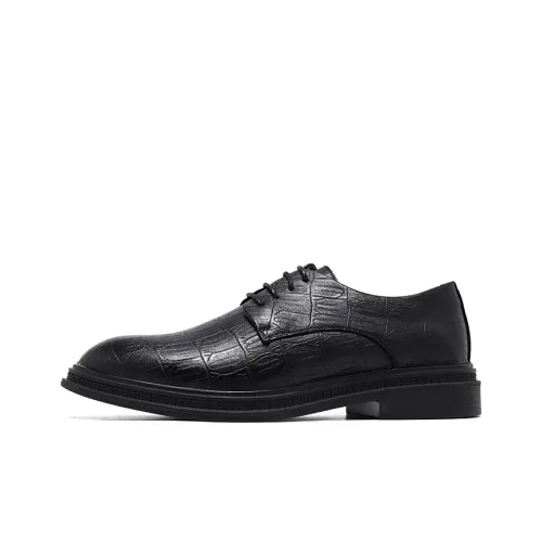 DOUBLE STAR 88 Dress Shoes Men Low-Top Black