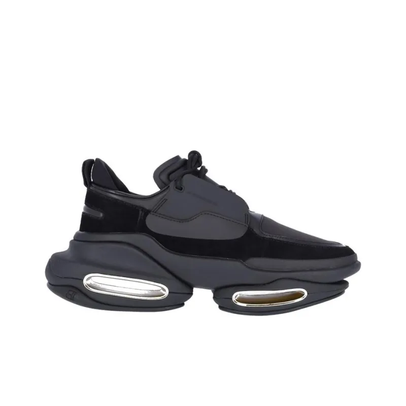 BALMAIN B-Bold Low-Top Casual Shoes Men's Black-1