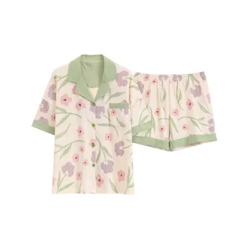 The Story Of The Flower Season Pajama Set Women's Apricot