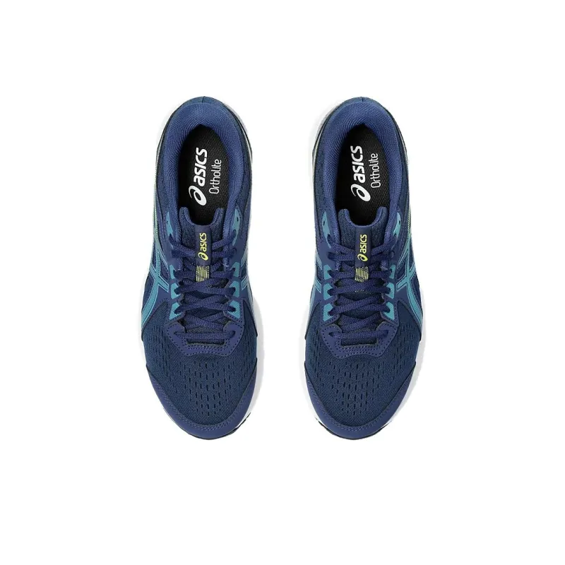 Asics Gel Contend 8 Extra Wide Cushioning Abrasion Resistant Breathable Low Top Running Shoes Men's Blue-4