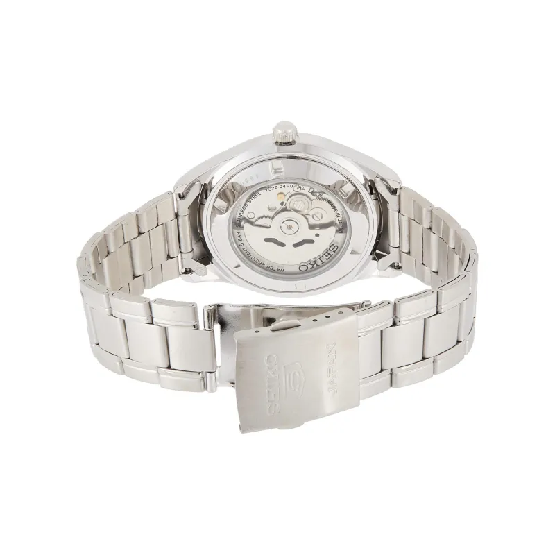 SEIKO Automatic Mechanical Movement Stainless Steel Strap Watch Men's Watch Black Dial-2