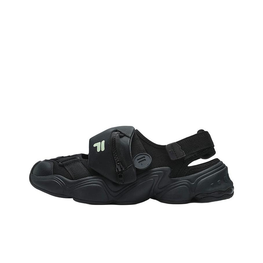 Fila sandals mens black online