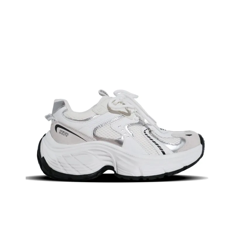 EYGPAP Low Top Chunky Sneakers Women's White-3