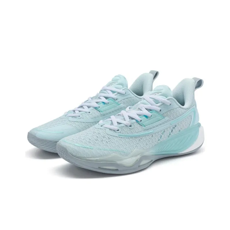 XTEP Feather Light 5 Cushioned Slip Resistant Low Top Basketball Shoes Men's Blue-2
