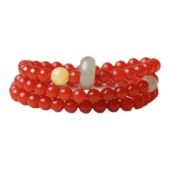 Fuxin Southern Red Agate Bracelets Women's