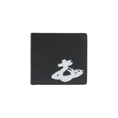 Vivienne Westwood Leather Wallet Men's Black & White