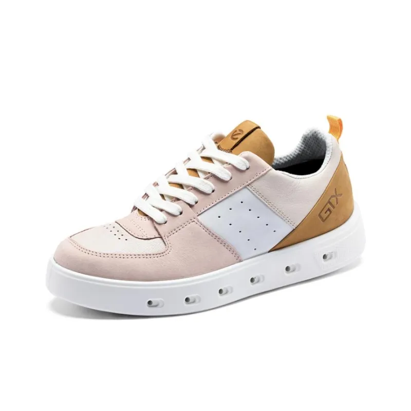 Ecco Low Top Skateboard Shoes Women's Nude Pink-1
