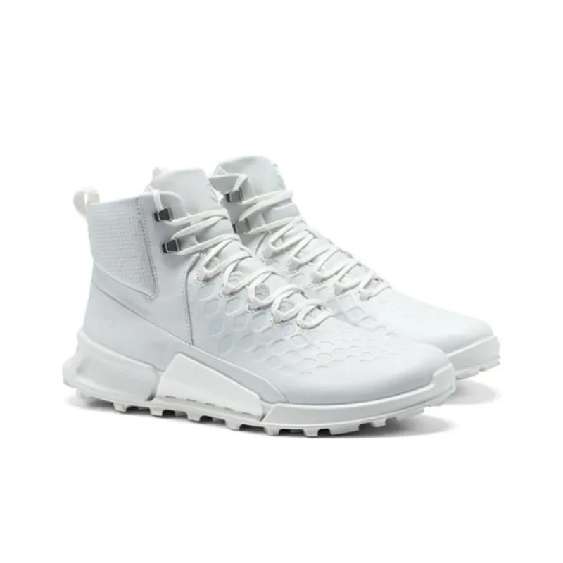 Ecco Step 2.1 Series High Top Casual Shoes Men's White-3