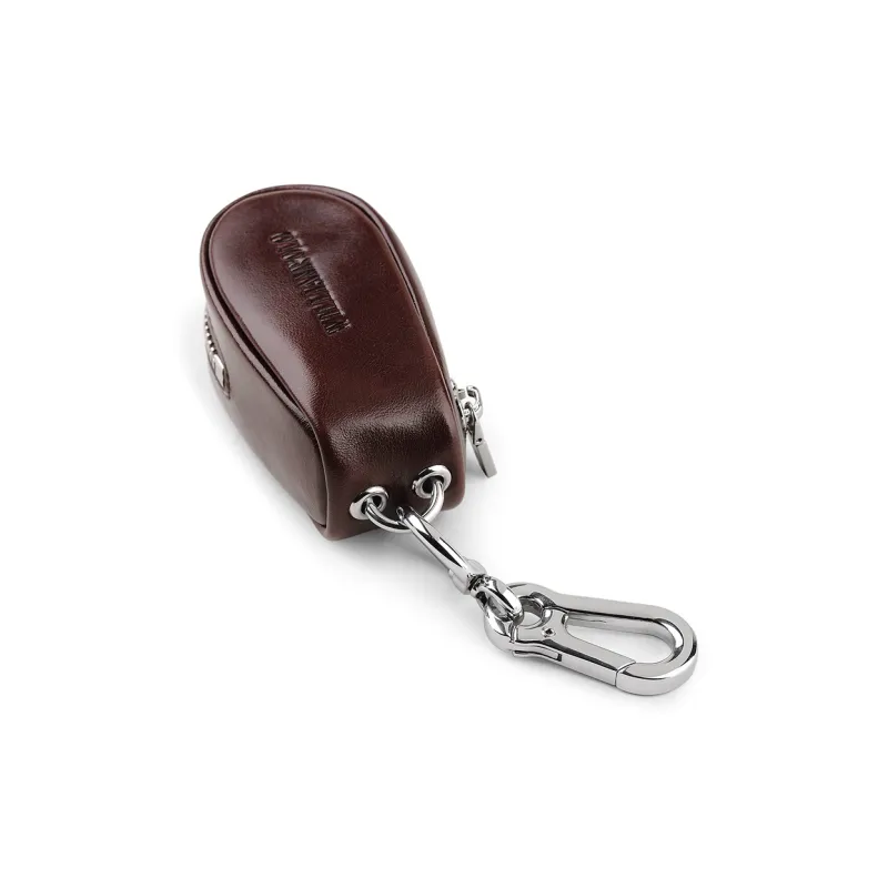 WilliamPOLO Top Grain Cow Leather Small Size Keychain Key Pouch Mini Men's Multicolor-11