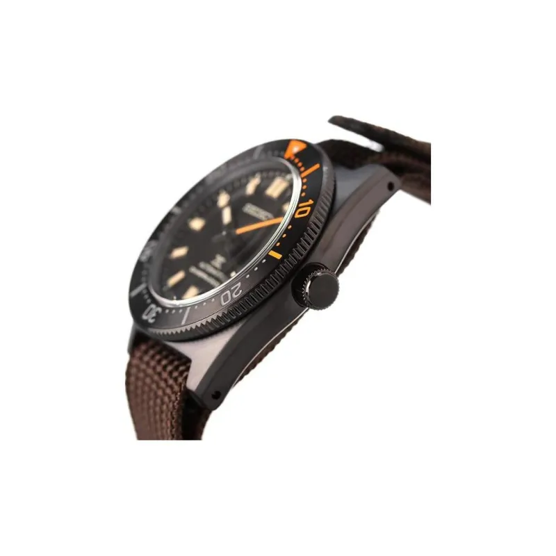 SEIKO Prospe Collection Mechanical Movement Fabric Strap Watch Men's Watches Black Dial-1