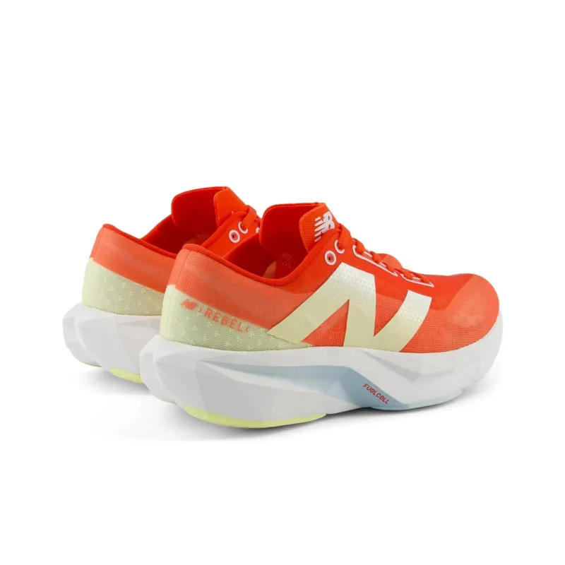 New Balance FuelCell Rebel V4 Shock Absorbers With Slip Resistant Features Low Top Running Shoes Women's Orange Yellow-3