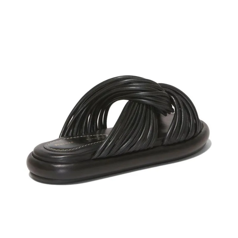 PROENZA SCHOULER Pipe Rolo Leather Slides Women's-3