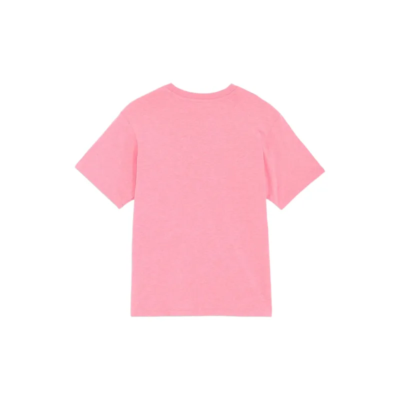 PUMA ESS+ MX NO1 Regular T Shirt Women's Pink-1