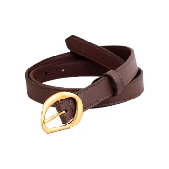 AAJF Top Grain Cow Leather Small Size Fashionable Genuine Leather Leather Belts Women's