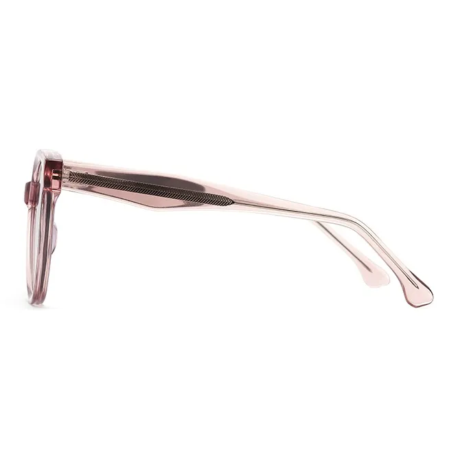 Kappa Plate Frame Oval Sunglasses Unisex Elegant Pink-2