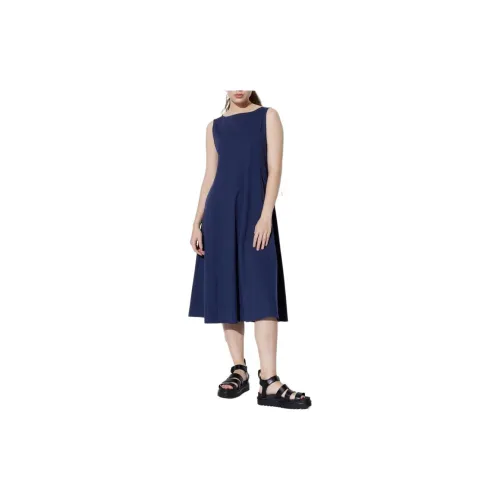 UNIQLO Sleeveless Dresses Women's Navy Blue