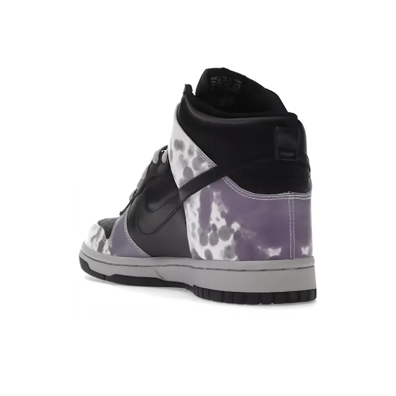 Nike Dunk High Splatter Black White Purple Women's-4